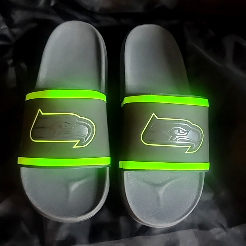 Seattle seahawks nike slides